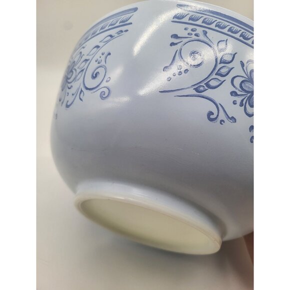 Pyrex Brittany Blue Vintage 479-B 3 QT Mixing Bowl Floral Made in USA - Picture 8 of 12